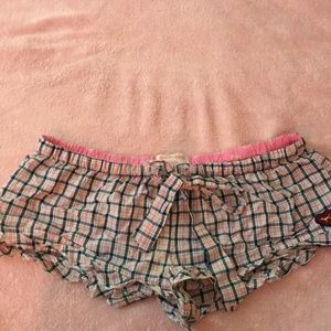 VS pink PJ shorts